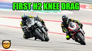 Racing My 300 Hp Ninja H2 On A Moto Gp Track