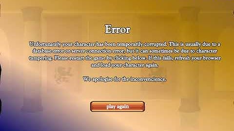 sword and sandals 2 error