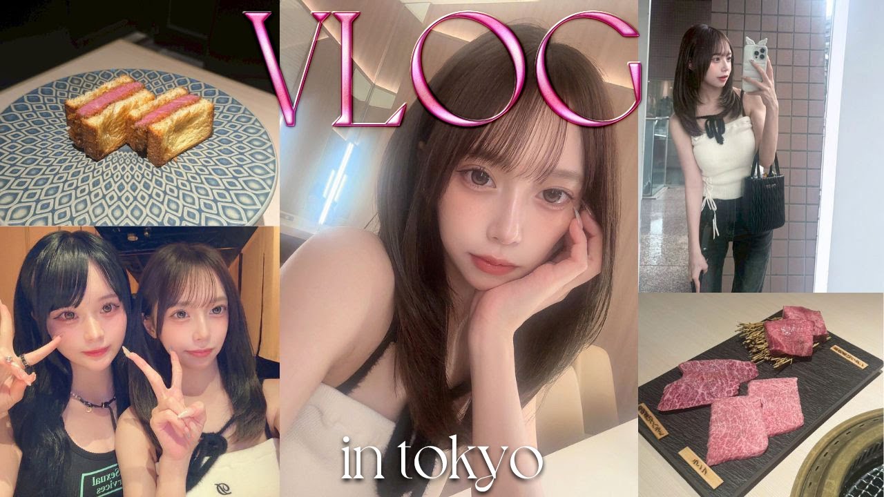【Vlog】東京で過ごす1日🗼大好きなお友達と再会してきたよ~˚ ⊹
