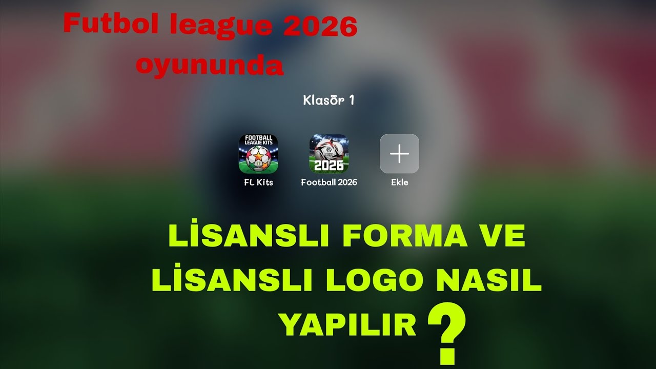 SONUNDA GELDİ!!! LİSANSLI FORMA VE LOGO NASIL YAPILIR? 