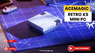 ACEMAGIC Retro X5, Mini Gaming PC Powered by AMD Ryzen AI 9 HX 370 🎮🔥🕹️