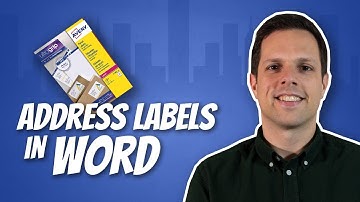 Adresetiketten afdrukken in Word