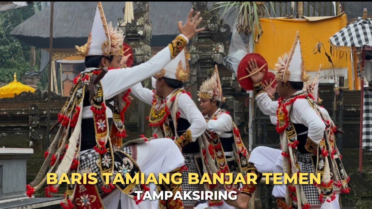Baris Tamiang Banjar temen | Tampaksiring | ngaturang ayah ring pura dalem keranjangan 