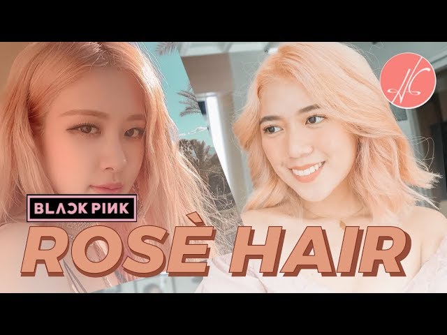 Blackpink Rose (Inspired) Hair Color! Kaya ba? | HG Studio - YouTube