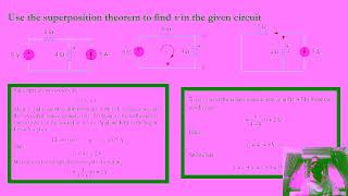 Superposition theorem