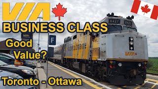 VIA RAIL BUSINESS CAR | Toronto - Ottawa | Worth the added cost?