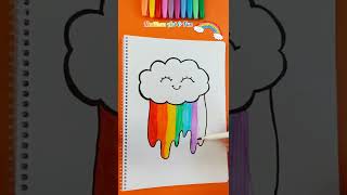 Rainbow Cloud Drawing Gökkuşağı Bulutu Çizimi 