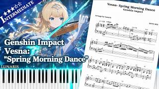 Genshin Impact | "Vesna: Spring Morning Dance" | Piano Cover Tutorial screenshot 3