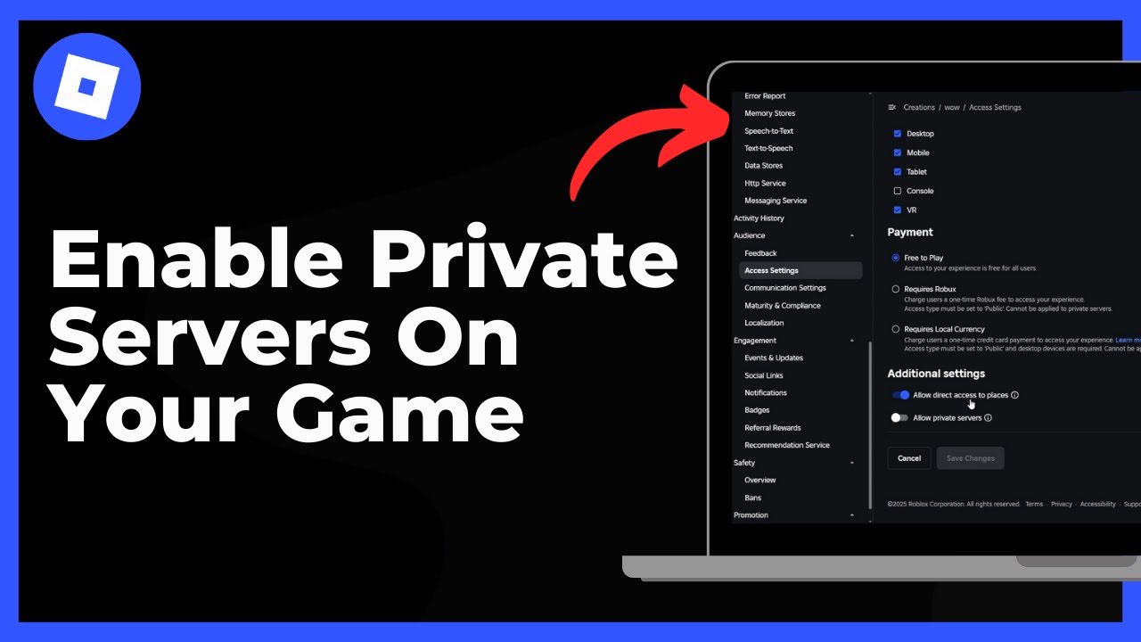 How To Enable Private Servers On Your Own Roblox Game Full Guide how-to-enable-private-servers-on-your-own-roblox-game-full-guide