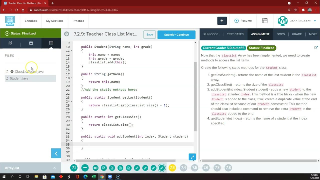Codehs nitro 7 2 youtube