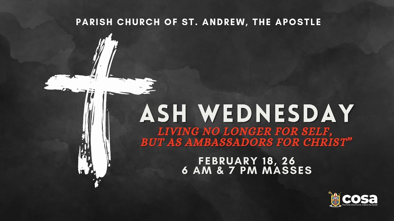 HOLY MASS | ASH WEDNESDAY | 7 PM | February 18, 2026