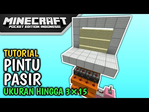 Cara Membuat Pintu Pasir di Minecraft PE! - YouTube