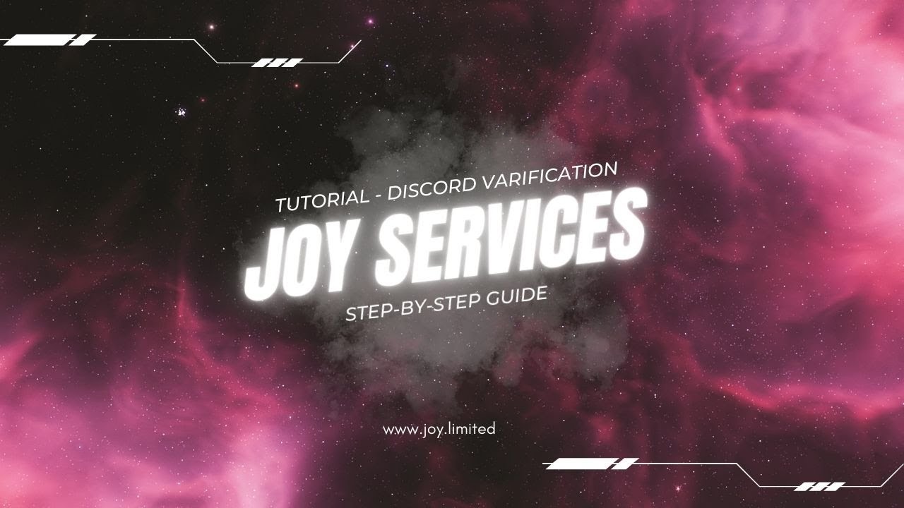 Step-by-Step Guide: Verifying Your Identity on Joy Services Discord Server