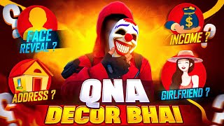 DecoR Bhai Face Reveal? 8M Special Q&A Video😍 -DecoR Gaming | Decor Bhai QnA Video