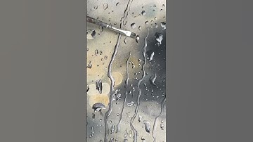 Raindrop painting ☔️ #rainpainting