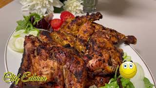 دجاج تندوري على طريقة الهندية على الشواية شف|ادمونTandoori chicken on the Indian