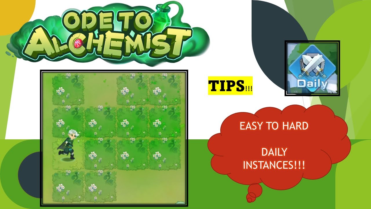 TIPS ON DAILY INSTANCES EASY TO HARD PUZZLES - ODE TO ALCHEMIST | CRACK EVERY PUZZLE!!!