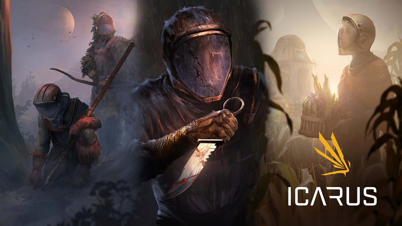 Обычный гемплей в Icarus планета для выживания не в коопе и просто начало)) (ЗАПИСЬ!)