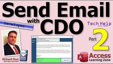 E-mail verzenden met CDO in Microsoft Access in plaats van DoCmd.SendObject en Outlook, deel 2