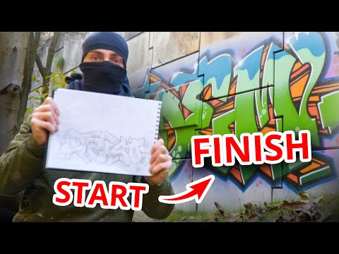 graffiti for BEGINNERS  how to do a graffiti PIECE 