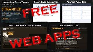 Free Web Apps - Morse Code, Radio Codes, Solar Saver, Radio Quiz, CB Radio Simulator screenshot 1