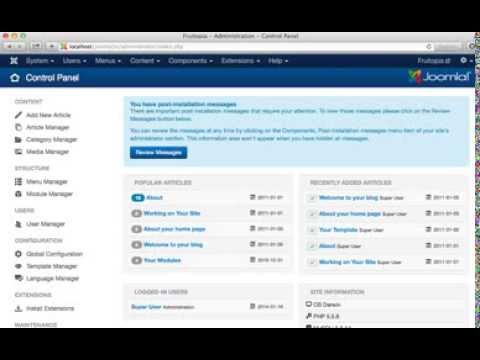 Joomla 3.2 How to login to Joomla Administrator Area