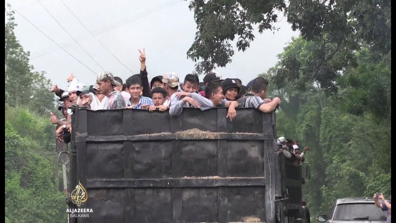 قافلة مهاجرين تتجه نحو الولايات المتحدة