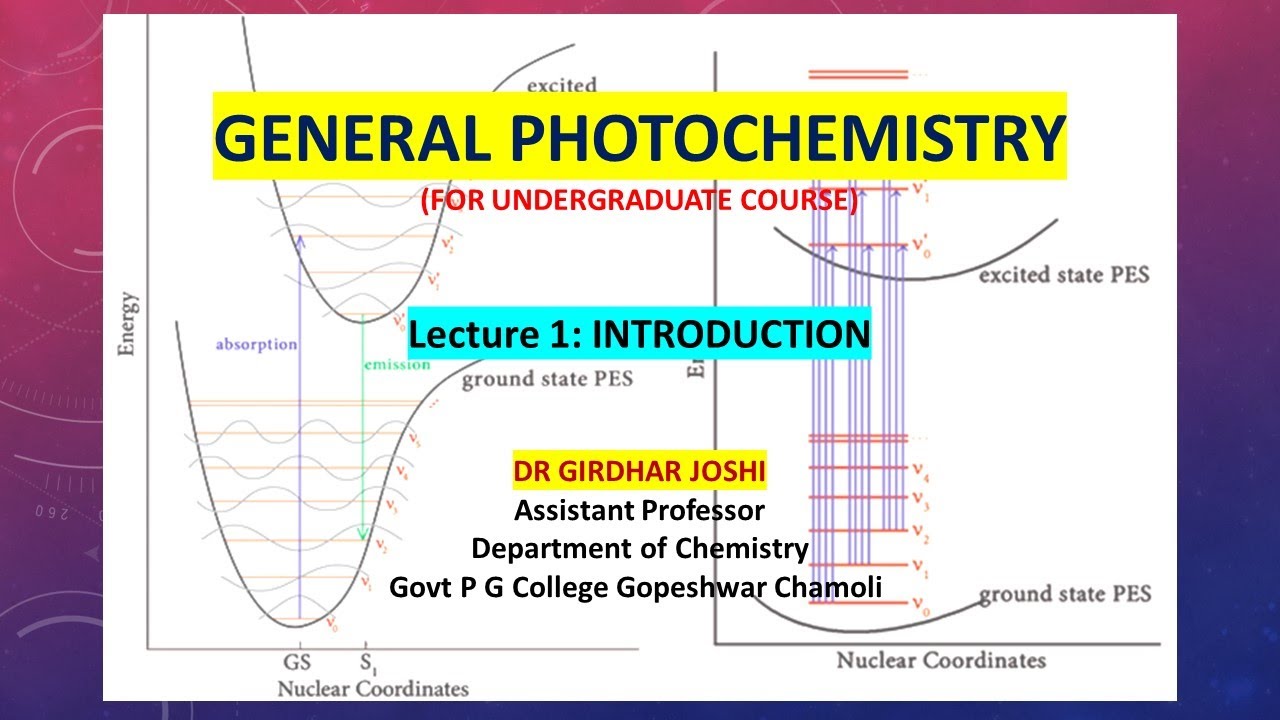 PHOTOCHEMISTRY LECTURE 1