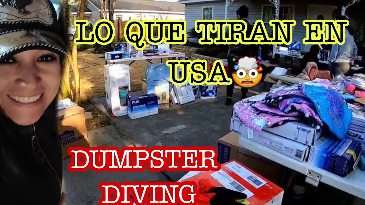 Dumpster Diving 💣《Lo que tiran en las CALLES 》Venta de GARAGE《DIY》 💥Resiclando RECONSTRULLENDO 💯💥💫