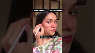 How To Get Thinner & Chubby Cheeks contouring makeup youtubeshorts shortsfeed shorts