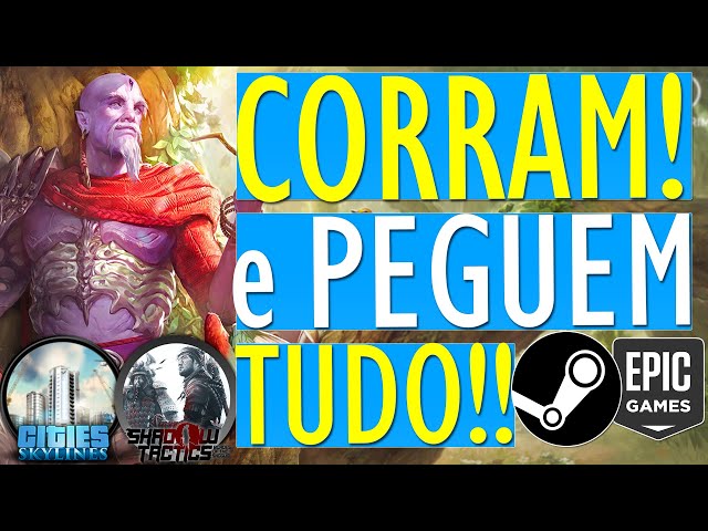 CORRE!! NOVOS JOGOS de GRAÇA PARA RESGATE GRÁTIS e PERMANENTE na EPIC  GAMES! JOGOS GRÁTIS para PC 