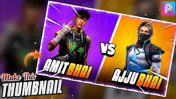 How To Make Free Fire Thumbnail On Android | 1 Vs 1 | Gaming Thumbnail Tutorial