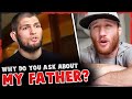 Khabib gets aggravated when reporter ask about his Father, Justin Gaethje GOES OFF on Colby, UFC 254