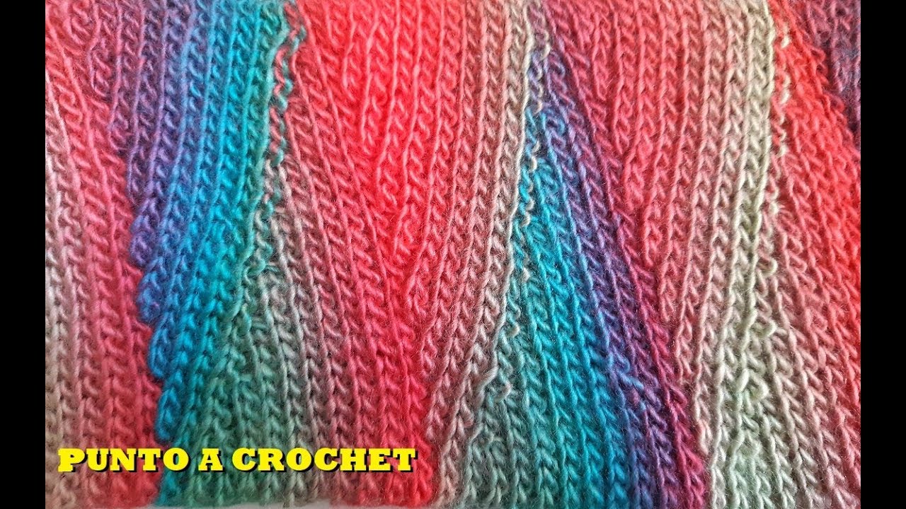 Punto tejido a crochet - Crochet stitch - tutorial - tejido - ganchillo manualidades raudales