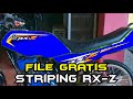Striping stiker RX Z catalyzer || desain striping custom