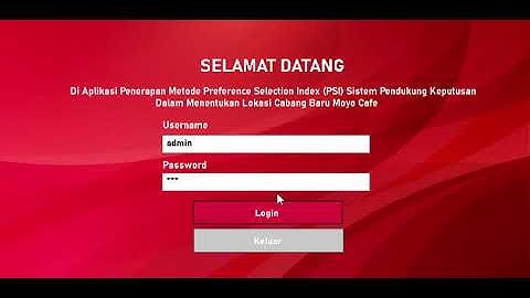 Penerapan Metode Preference Selection Index Dalam Menentukan Lokasi Cabang