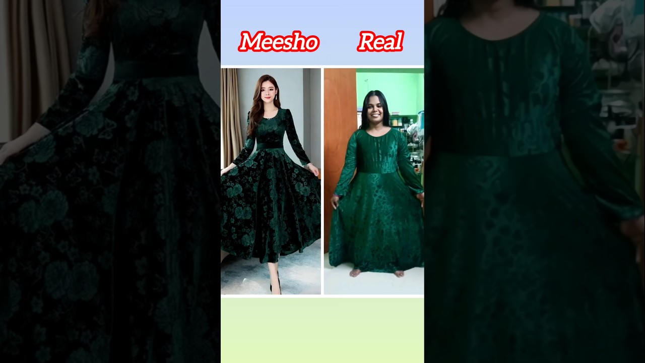 Velvet Long Dress || velvet gown meesho haul 