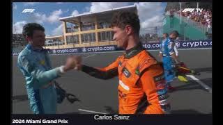 Miami 2024 Lando Norris's first F1 win - Compilation of other drivers congratulations