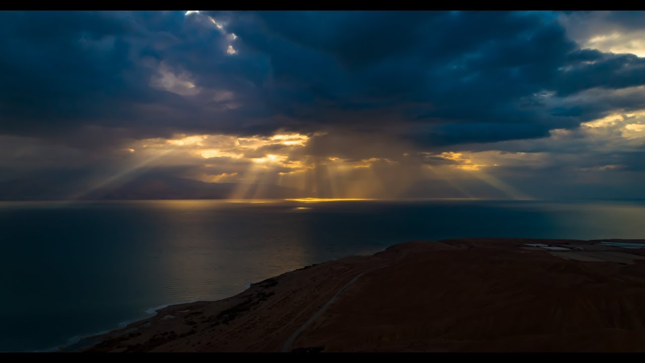 Israel Dead Sea Amazing Drone View in 4K