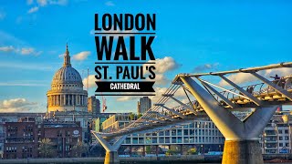 London Walk During Sunset 2024 / St paul's Cathedal #londonwalk #londonwalkingtour #london #citywalk