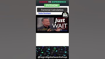 #Py_Shorts009 - #Factorials  Calculation Challenge!🐍 | Junior vs. Senior - Python Developer |#python
