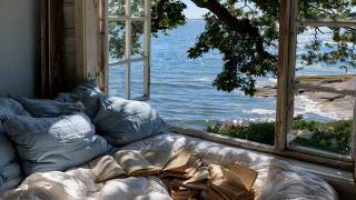 Tranquil Morning Porch by the Window 🌿 Gentle Lake Sounds & Soft Birdsong for Focus and Calm