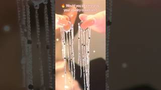 Trendy Stainless Steel Dangle Earrings Sleek & Modern Look