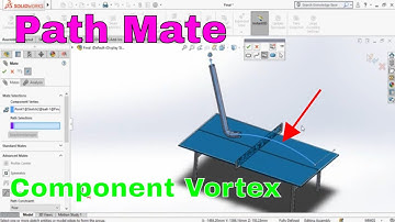 How to Make path mate in SolidWorks Assembly for table tennis
