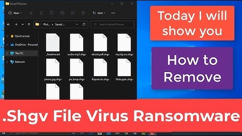Shgv File Virus [.shgv] Ransomware Removal and Decrypt .shgv Files
