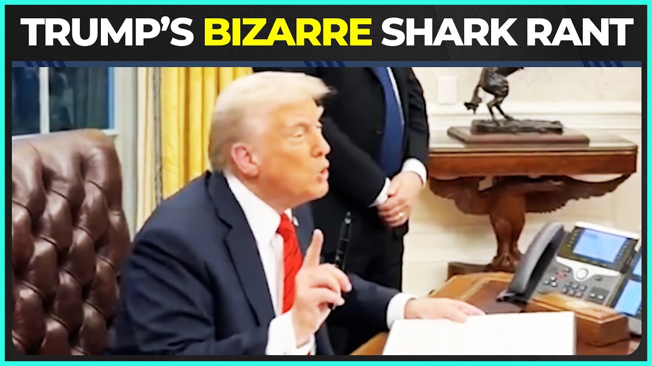 Trump Goes on BIZARRE Shark Rant During Signing Ceremony For Plastic Straw Executive Order