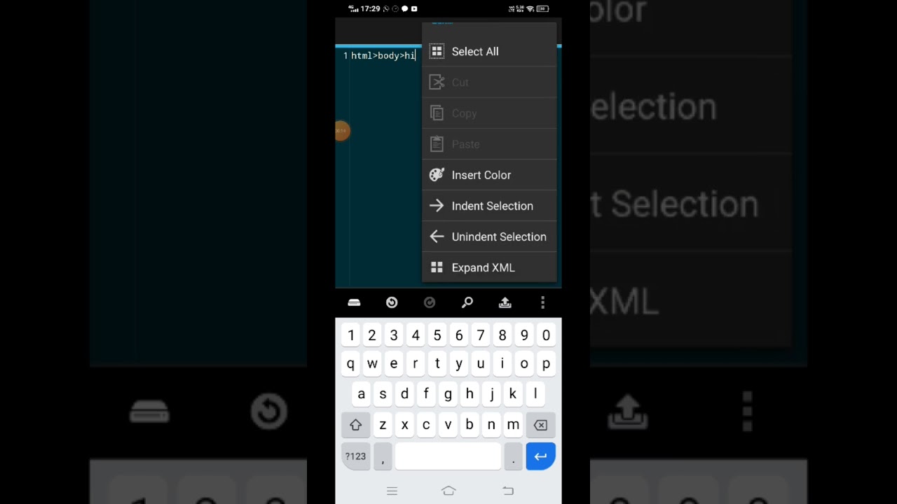 how to html in droidedit pro