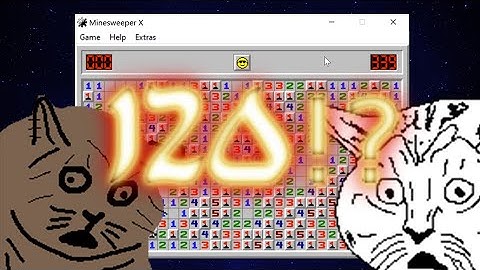 120 mines on Minesweeper Expert mode - 1/4th of the board is now mines! Things are serious now!!