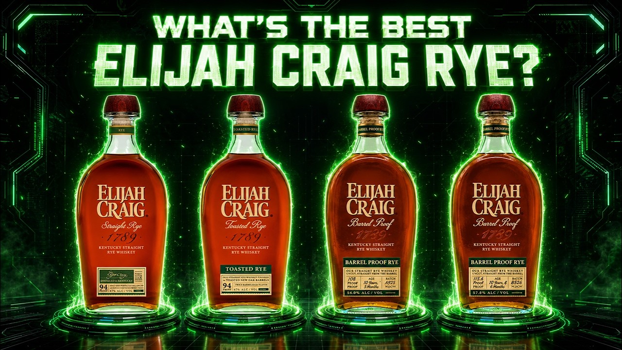 Elijah Craig Rye Whiskey Flight - Toasted Rye & Barrel Proof A925 vs B526