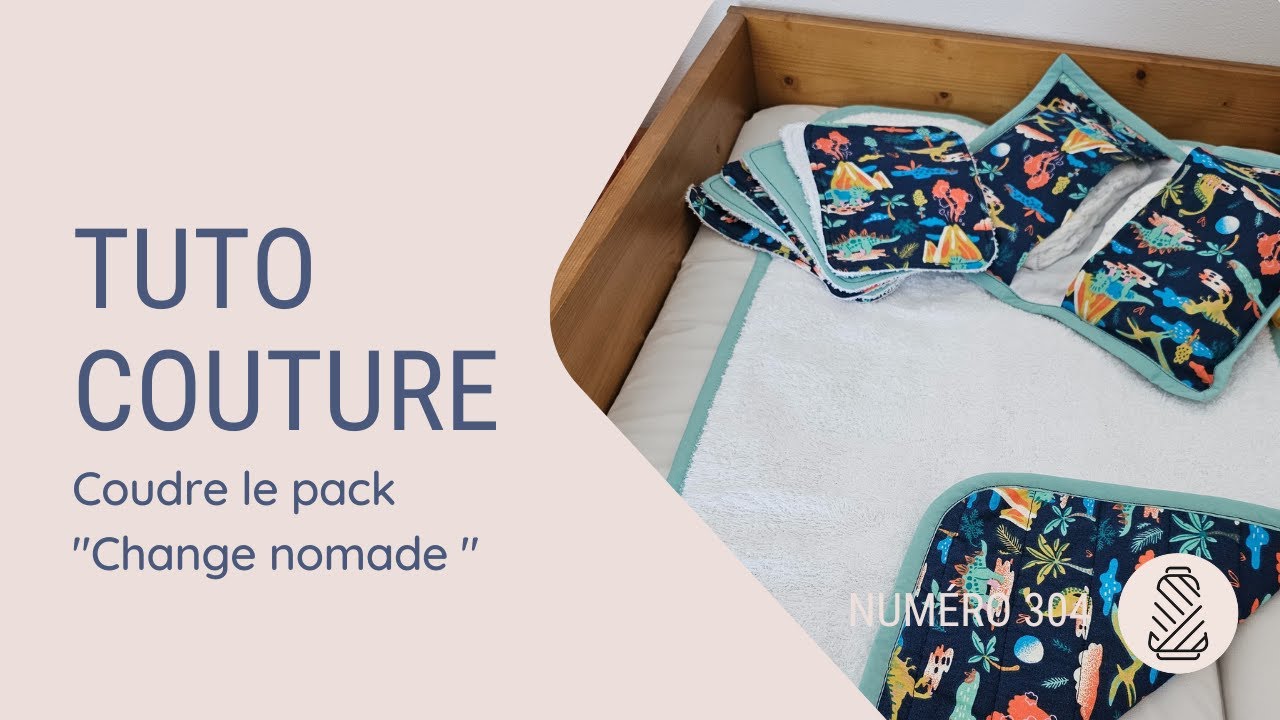 Tuto couture Pack change nomade - Coudre un tapis à langer nomade et